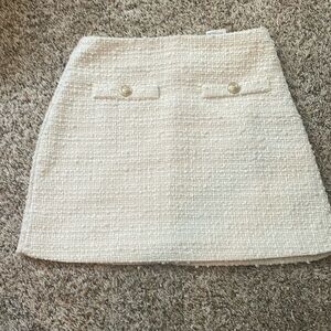 Boucle cream H&M skirt